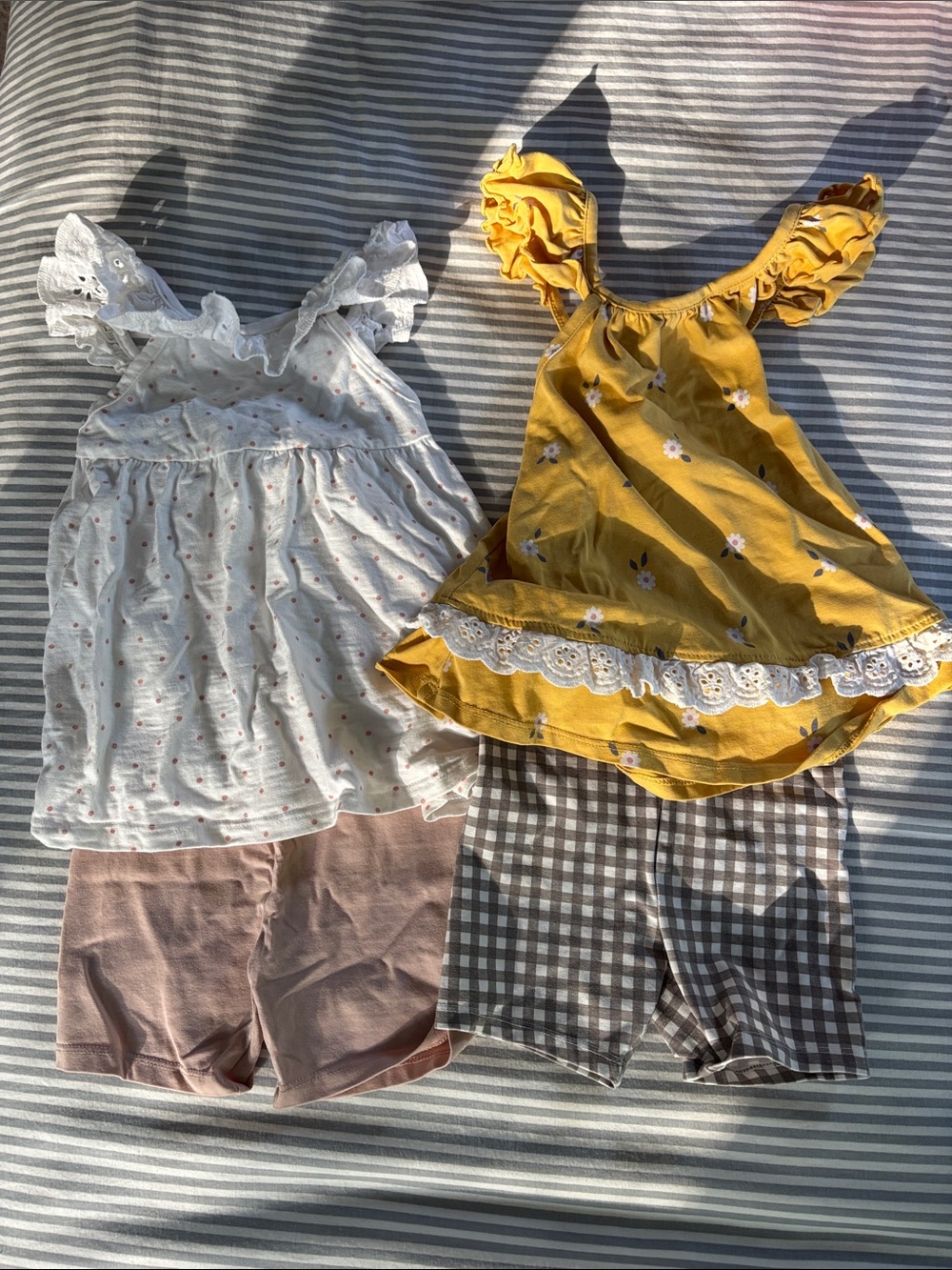 Cynthia Rowley Girls Matching Set - Yellow, White, Pink, Brown